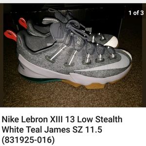 Nike LeBron James 13 Low Stealth Teal Mens 11.5